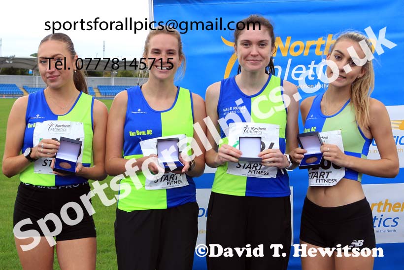 Senior womens 4 Stage Relay, 2022 Northern Road Relays, SportsCity, Manchester. Photo: David T. Hewitson/Sports for All Pics